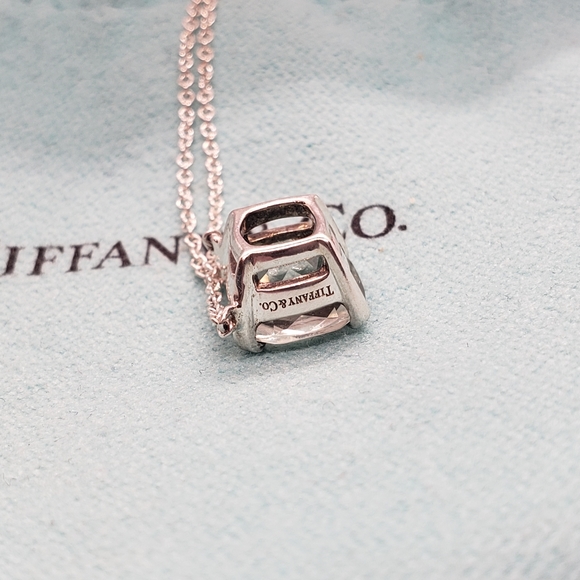 Authentic Tiffany Prasiolite Sparkers Necklace Silver - Picture 4 of 6